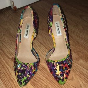 Steve Madden multi color heels
